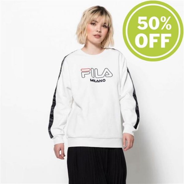 Sudaderas Fila Mujer Blancas - Milan Week Er Er - España 832450NZC